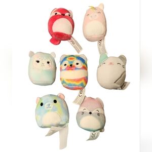 Squishmallows Lot of 7 Micromallows Mini Plush Toys Spring Easter Basket Stuffer
